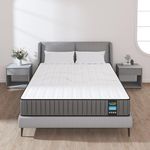 BedStory Twin Mattress 6 Inch, Medium Firm Single Bed Mattress in a Box, Supportive Pressure Relief High-Density Foam Mattress, Twin Size Innerspring Mattress CertiPUR-US Certified, 38x74 Inch