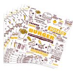 Food Grade Wrap Paper, Deli Wrap Greaseproof Paper Baking Wrapping Paper, Cheese Paper Food Basket Liners Paper for Breads French Fries Sandwiches Pizza Burgers Hot Dogs 100 PCS(11.22x11.6inch)