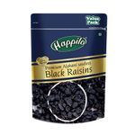 Happilo Premium Afghani Seedless Black Raisins 500 g Value Pack| Kali Kishmish | High in Antioxidants, Naturally Sweet & tasty