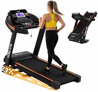Everfit Treadmil with Auto Incline and Handle, 3 in 1 Foldable Treadmills, 4.0HP Quiet Walking Pad Electric Treadmill with 12 Preset Programs, Folding Treadmill with APP & Bluetooth