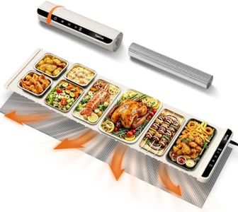 TASEVEN Electric Food Warming Mat 46"x15",6 Temp,6H Timer,Child Lock,White