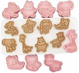 Eidoct 8PCS Cookie Cutters Shapes Baking Set Moulds Cookie Cutters Form for DIY Holiday Party Baking (Forest Animals)