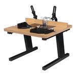 MDF Router Table Rectangular Desktop Woodworking Router Table,Applied to Wood Trimming, Furniture Processing,Home, Personal DIY or Carving Workstation Black