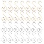 Toyvian Christmas Ornaments Hooks, 160PCS Stainless Steel S Shape Hooks for Christmas Tree Decoration