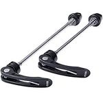 wilefive Bike Skewers Ultralight Quick Release Skewers for MTB Front & Rear, Black