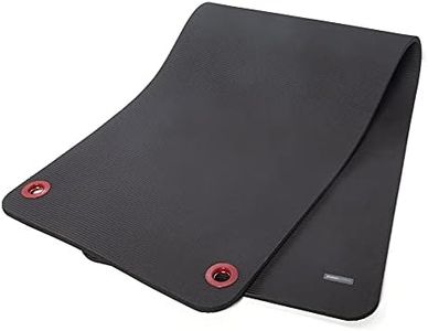 Power Systems Premium Hanging Club Exercise Mat, 72 x 23 x 5/8 Inches Thick, Jet Black (93832)