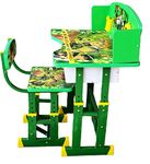Toby New Baby Desk Green/Kids Study Table with Chair Set Indian