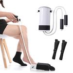 Fanwer sock aid | sock helper kit is sock assistant device for putting on socks for help seniors，with pants clips elderly assistance products，for compression socks ，white