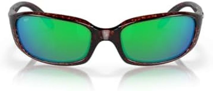 Costa Man Sunglasses Tortoise Frame, Green Mirror Lenses, 59MM