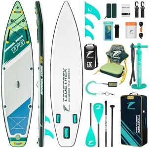 TIDETREK 11'6" Inflatable Stand Up Paddle Boards, Premium SUP Accessories, Non-Slip Comfort Deck for Youth & Adults (Coastal Sage/Kayak Seat)