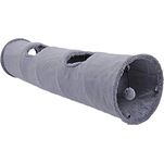 Primst Cat Tunnel, Large Indoor Outdoor Collapsible Pet Toy Crinkle Tunnel Tube with Storage Bag for Cat, Dog, Puppy, Kitty, Kitten, Rabbit (51x12inch)