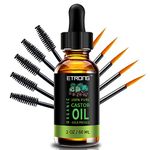 Organic Castor Oil,5 in 1 Pure Cold Pressed Castor Oil for Eyebrows,Eyelashes,Hair Growth,Nails,and Skin with 5 Sets of Eyebrow&Eyeliner Brushes (60ml)