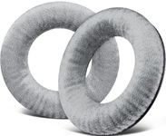 SOULWIT Velour Ear Pads Cushions for Beyerdynamic DT770/Pro DT880/Pro DT 990/Pro DT1770 DT1990, Earpads for DT440/DT550/DT790/DT797/DT831/DT860/T70/T90/T5P/MMX300/TYGR 300R/HS200/HS400 - Silver