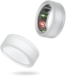 BandSmith Silicone Ring Cover Compatible with Oura Ring Protector, Elastic Case for Oura Ring Gen 3 Working Out - Patent Pending (Transparent+Transparent, S for 678910)