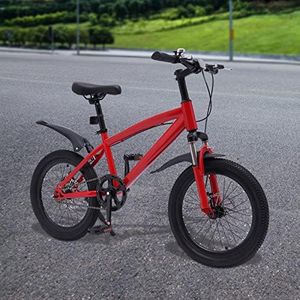 OMGGYER Freestyle BMX, bicicletta per bambini, 18 pollici, in acciaio al carbonio, regolabile in altezza, per bambini a partire dai 5 anni, per ragazze e bambini (B)
