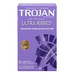 Trojan Condoms Ultra Ribbed Size