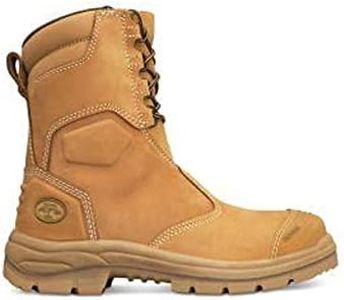 Oliver 55-385 200 mm Hi-Leg Zip Sided Boots, Wheat, Size 10