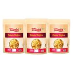 OKHLI MUSAL BRAND Salted Potato Chips Farali Special Namkeen | Aloo Simple Chips | Salted Potato Wafers Aloo ki Wafers Deeply Fried in Healthy Groundnut Oil With Goodness Of Pink Salt-250g*3Pack