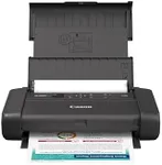 Canon PIXMA TR160 Wireless Portable Printer, 50-Sheet Paper Tray and 1.44" Display