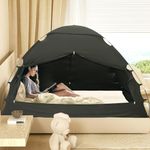 MARKVILLE Full Bed Tent Mosquito Netting for Bed, Top Bunk Bed Canopy Warm and Cozy Indoor Tent for Adults, Sleeping Blackout Tent Lightweight Privacy Tent for Bedroom (Mattress Not Included)