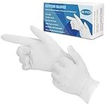 Cotton Gloves,10 Pair White Cotton Gloves for Dry Hands,Moisturzing Gloves for Eczema,Coin,Jewelry,Silver Inspection Gloves