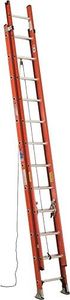 24 ft Fiberglass Extension Ladder with 300 lb. Load Capacity
