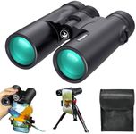 Gosky 8x42 Roof Prism Binoculars for Adults, HD Professional Binoculars for Bird Watching Travel Stargazing Hunting Concerts Sports-BAK4 Prism FMC Lens-with Phone Mount Tripod Strap Carrying Bag