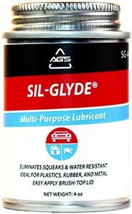AGS Automotive Solutions SIL-Glyde Brush Top Can Multi-Purpose All-Weather Lubricating Compound for All Surfaces, 4 oz Lubricant Can, Silicone Lubricant, Ensure Friction Resistance