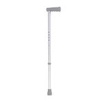 NRS Healthcare Walking Stick, Adjustable Height - Small , Silver, Grey