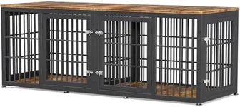 rehomerance 78 Inch Double Dog Crat