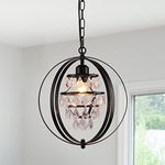 Orb Chandelier Farmhouse Globe Chandelier Pendant Light Fixtures Ceiling Hanging Kitchen Lights Modern Industrial Pendant Light Foyer Pendant Lighting