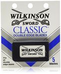 Schick Wilkinson Sword Double Edge Razor Blade Refills for Men - 5 Count (Pack of 60)