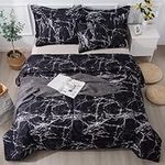 Litanika Black Marble Comforter Cal