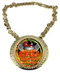 Express Medals Chili Cookoff Cooking Championship Champ Chain Trophy Award with a Center Plaque Plate Measuring 6 by 5.25 Inches and Includes a 34 Inch Chain with Black Velvet Presentation Bag.