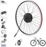Varstrom 500W Electric Bike Conversion Kit - 29" 700C 125EVH 48V 350RPM Rear Hub Motor, Upgraded Controller, VD03 Display, PAS Sensor - Ebike Kit for City & Mountain Bikes, 44KMH / 27MPH