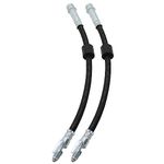 BIAREN 2X Front Brake Hose Pipes Right and Left for Ford Transit Mk7 2006-2014 1694317 6C112078AC