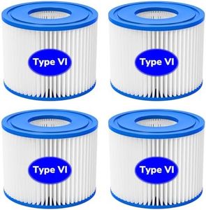 Future Way Type VI Hot Tub Filters Compatible with Coleman Saluspa, Lay-Z-Spa, Bestway Inflatable Hot Tub (4 Pack)