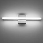 Combuh LED Vanity Lights 24 Inch Bathroom Light Fixtures 14W IP44 Mirror Lighting Indoor Wall Lamp Modern Cool White 6000K for Washroom