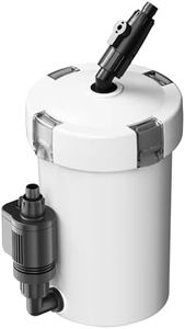 SunSun HW-603B Aquarium Außenfilter 400 L/h mit 3 Filterschwämmen und 1 Filtervlies, Filtermedien, Filterpumpe