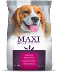 Maxi Adult Dry Dog Food, Chicken and Liver, 20 kg Pack