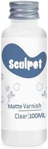 100ml Air Dry Clay Glaze Varnish & Sealant, Prevents Crazing Yellowing, Scratch Resistant Wear, Waterproof, Matte Finish