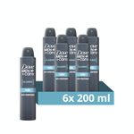 Dove Men+Care Classic Antiperspirant Aerosol deodorant for men with ¼ moisturising cream for 48h sweat and odour protection 6x 200 ml