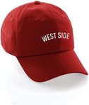 Daxton USA Cities Baseball Dad Hat Cap Cotton Unstructure Low Profile Strapback - West Side Red White
