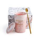 Qinhai Not A Day Over Fabulous Mug Sets, Funny Marble Coffee Cup, Gifts for Valentines Mothers Day Graduation Birthday Christmas, Teacher Women Mum Him Her Wife Friend Grandma Presents Idea