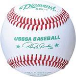 Diamond Usssa Dol-1 Leather Baseballs 12 Ball Pack