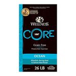 Wellness CORE Core Natural Grain-Free Dry Dog Food, Ocean Whitefish, Herring & Salmon, 24-Pound Bag