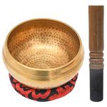 Tibetan Singing Bowl Set - 6.9” inches Sound Bowl Meditation Set - Meditation Bowl with Random Cushion and Mallet - Cuencos Tibetanos for Sound Bath and Healing