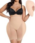 SHAPELLX Hip Enhancer Shapewear for Women Padded Tummy Control Shorts Fajas