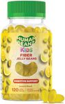 Human Beanz Fiber Jelly Bean Gummies for Kids, Fiber Supplements for Digestive Health, Vegetarian Fiber Gummy 120 Jellybeans