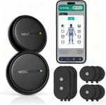 Medcursor Wireless TENS Unit Muscle Stimulator, 3-in-1 Dual-Channel EMS Machine with App Control & Session Memory, 25 Intensity Levels, 8 Target Areas, Storage Pouch, for Back Pain Relief